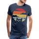 Katzenliebhaber süße Katze Retro Style Geschenk T-Shirt - Navy