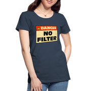 Danger NO Filter Lustiges Bio T-Shirt - Navy