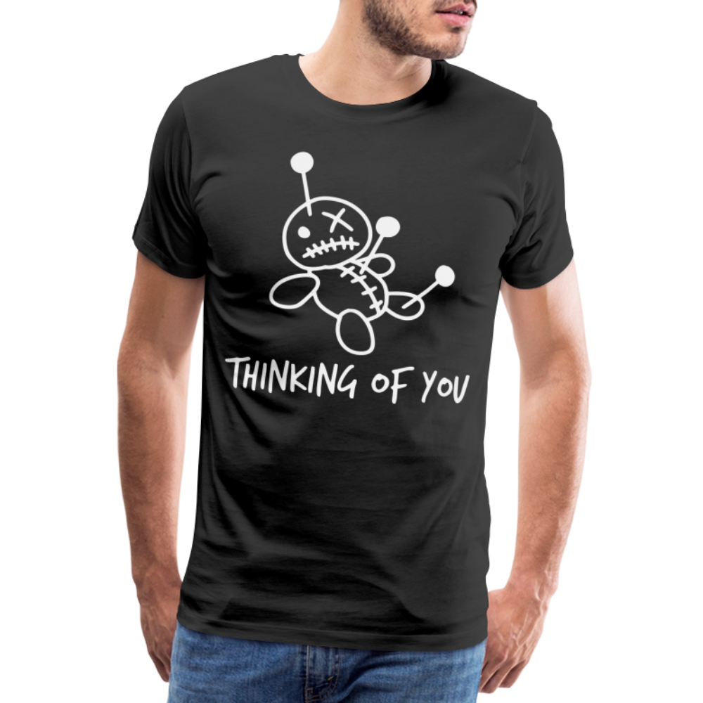 Voodoo Puppe Thinking of you lustiges T-Shirt - Schwarz