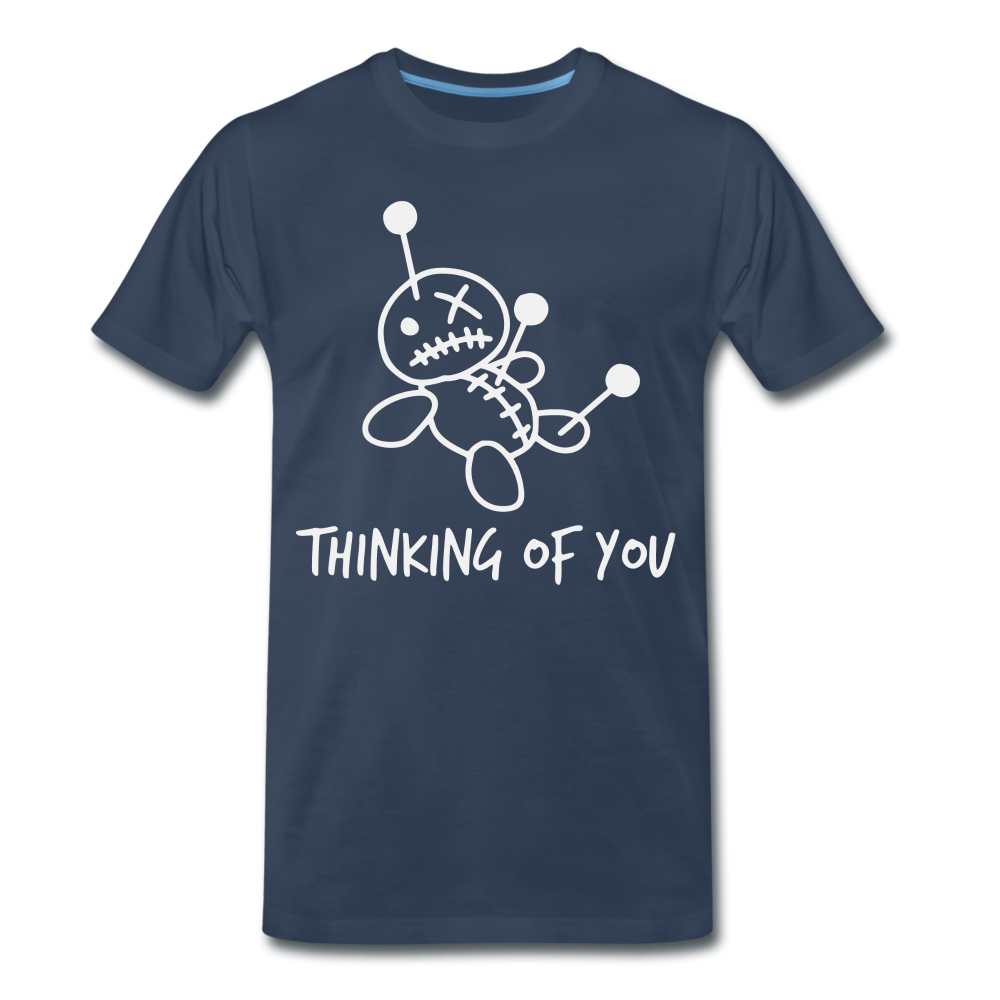 Voodoo Puppe Thinking of you lustiges T-Shirt - Navy