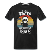 Sensenmann - So viele Idioten aber nur eine Sense Lustiges T-Shirt - Schwarz