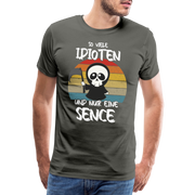 Sensenmann - So viele Idioten aber nur eine Sense Lustiges T-Shirt - Asphalt
