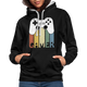 Gamer Geschenk Zocker Controller Video Games Hoodie - Schwarz/Grau meliert