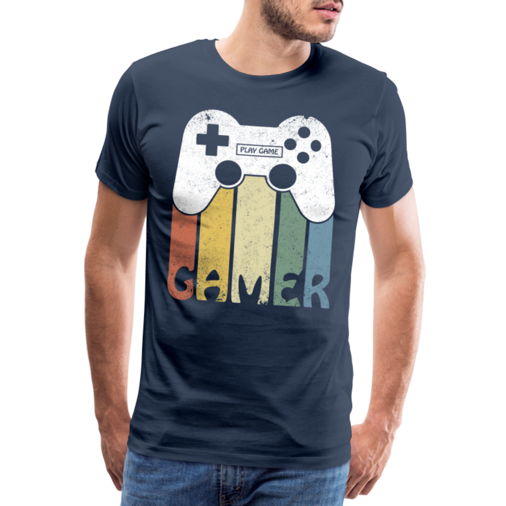 Gamer Geschenk Zocker Controller Video Games T-Shirt - Navy