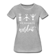 Korkenzieher Workout my favorite workout Lustiges Frauen Bio T-Shirt - Grau meliert