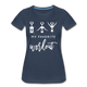 Korkenzieher Workout my favorite workout Lustiges Frauen Bio T-Shirt - Navy