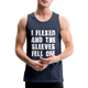 I flexed and the sleeves fell off lustiges Tank Top - Navy
