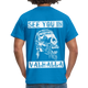 Wikinger Viking Totenkopf See You in Valhalla T-Shirt - Royalblau