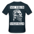 Wikinger Viking Totenkopf See You in Valhalla T-Shirt - Navy
