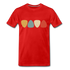 Gitarre Gitarrist Shirt Plektrum Retro Style T-Shirt - Rot