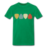 Gitarre Gitarrist Shirt Plektrum Retro Style T-Shirt - Kelly Green