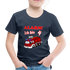 4. Geburtstag Feuerwehrauto ALARM ich bin 4 Kinder T-Shirt - Navy