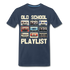 Oldschool Playlist Musik Kassette Retro T-Shirt - Navy