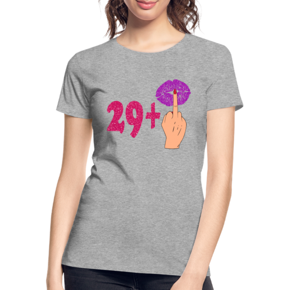 30. Frauen Geburtstag 29+ Lustiges Geburtstagsgeschenk T-Shirt - Grau meliert