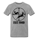 Jäger Wild jagen Fast Food Lustiges T-Shirt - Grau meliert