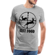 Jäger Wild jagen Fast Food Lustiges T-Shirt - Grau meliert