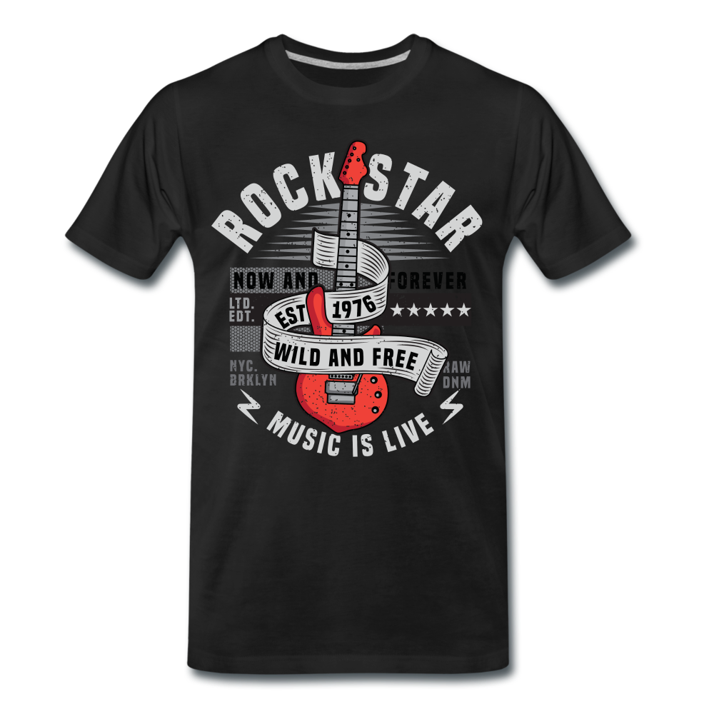 Gitarrist Rock Musik Gitarre T-Shirt - Schwarz