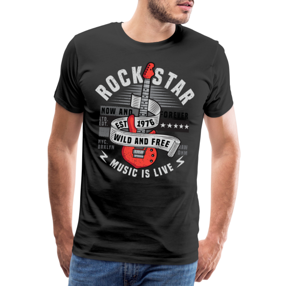 Gitarrist Rock Musik Gitarre T-Shirt - Schwarz