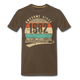 40. Geburtstags T-Shirt Geboren Awesome Since 1982 Retro Style T-Shirt - Edelbraun
