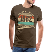 40. Geburtstags T-Shirt Geboren Awesome Since 1982 Retro Style T-Shirt - Edelbraun