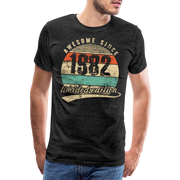 40. Geburtstags T-Shirt Geboren Awesome Since 1982 Retro Style T-Shirt - Anthrazit
