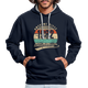 40. Geburtstags Hoodie Geboren Awesome Since 1982 Retro Style Hoodie - Navy/Grau meliert