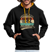 40. Geburtstags Hoodie Geboren Awesome Since 1982 Retro Style Hoodie - Schwarz/Gold