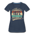 50. Geburtstags T-Shirt Geboren Awesome Since 1972 Retro Style Bio T-Shirt - Navy