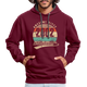 20. Geburtstags Hoodie Geboren Awesome Since 2002 Retro Style Hoodie - Weinrot/Anthrazit