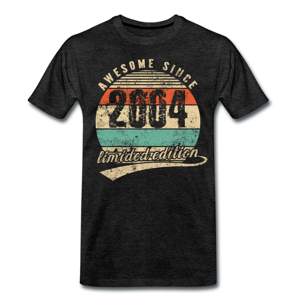 18. Geburtstags T-Shirt Geboren Awesome Since 2004 Retro Style T-Shirt - Anthrazit