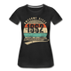 30. Geburtstags T-Shirt Geboren Awesome Since 1992 Retro Style Bio T-Shirt - Schwarz