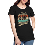 18. Geburtstags T-Shirt Geboren Awesome Since 2004 Retro Style Bio T-Shirt - Schwarz