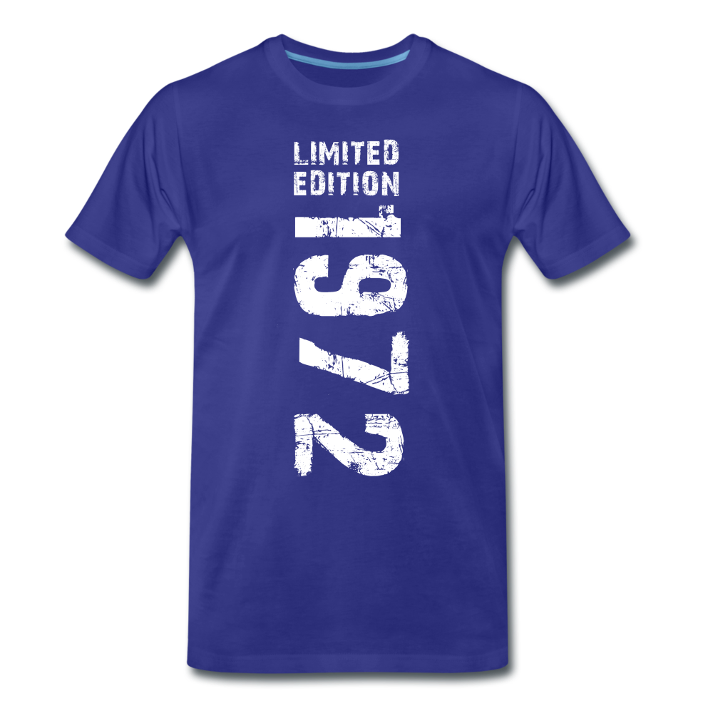 50. Geburtstags Shirt 1972 Limited Edition Retro Style T-Shirt - Königsblau