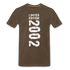 20. Geburtstags Shirt 2002 Limited Edition Retro Style T-Shirt - Edelbraun