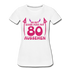 80. Frauen Geburtstag So gut kann man mit 80 aussehen Geschenk Bio T-Shirt - Weiß