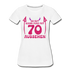 70. Frauen Geburtstag So gut kann man mit 70 aussehen Geschenk Bio T-Shirt - Weiß