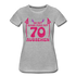 70. Frauen Geburtstag So gut kann man mit 70 aussehen Geschenk Bio T-Shirt - Grau meliert