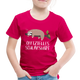 Faultier Offizielles Schlafshirt Schlafanzug Pyjama Geschenk Kinder T-Shirt - dunkles Pink