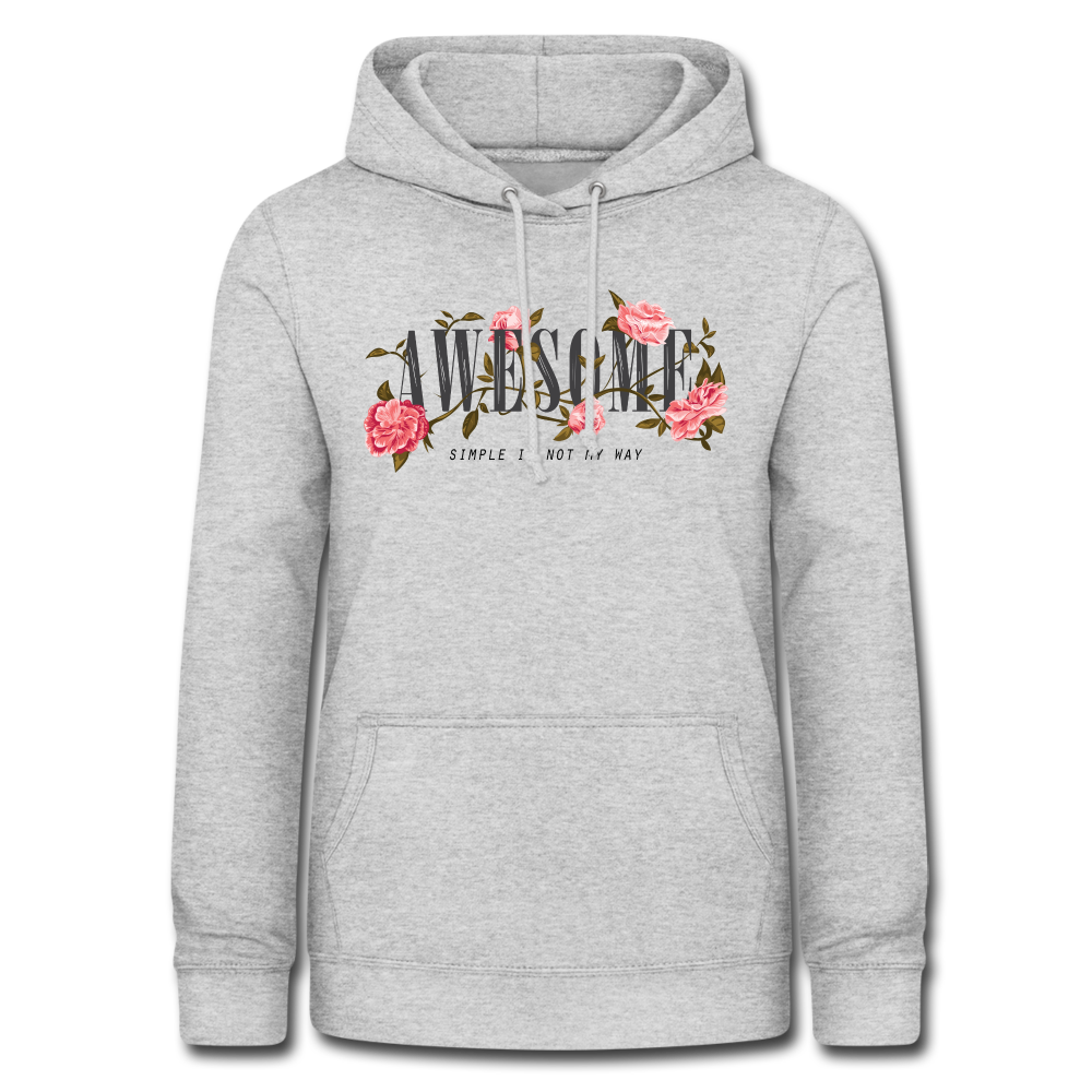 Frauen Awesome Hoodie - Hellgrau meliert