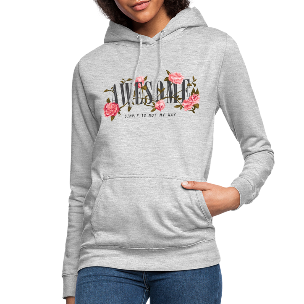 Frauen Awesome Hoodie - Hellgrau meliert