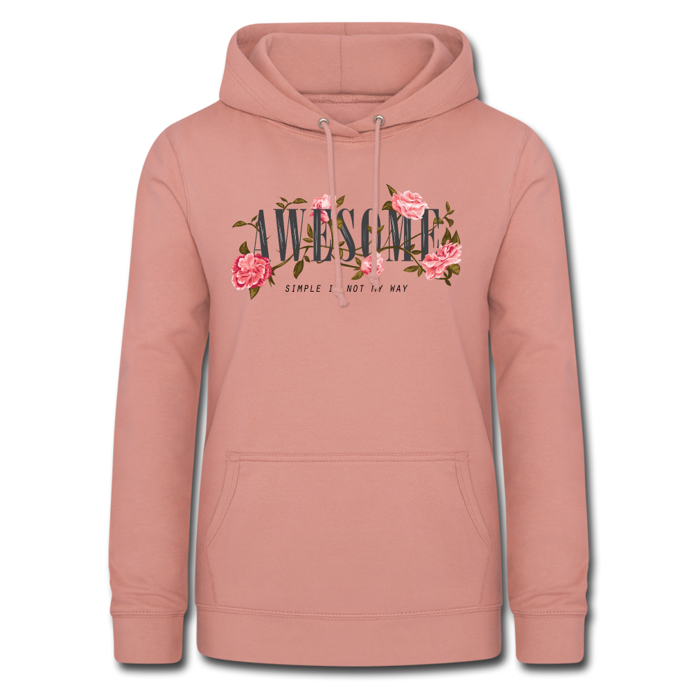 Frauen Awesome Hoodie - Altrosa