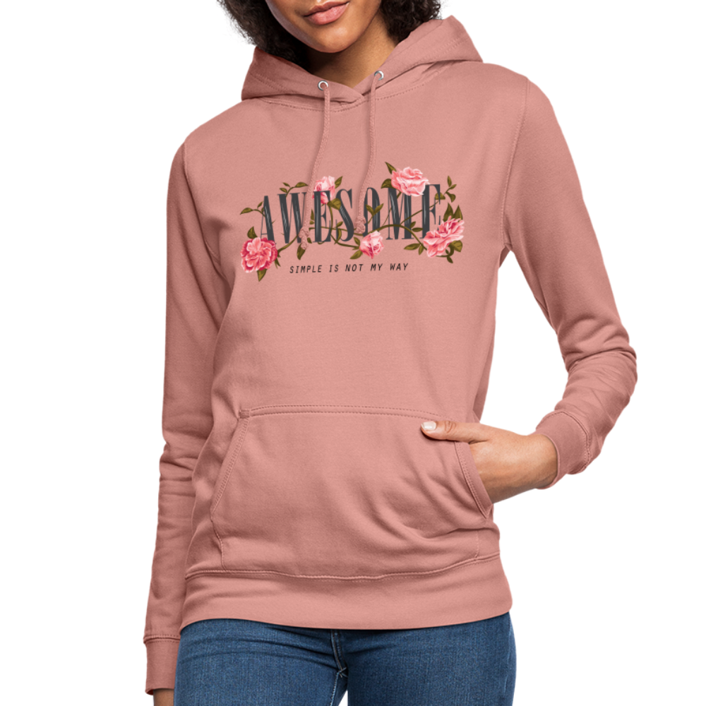 Frauen Awesome Hoodie - Altrosa