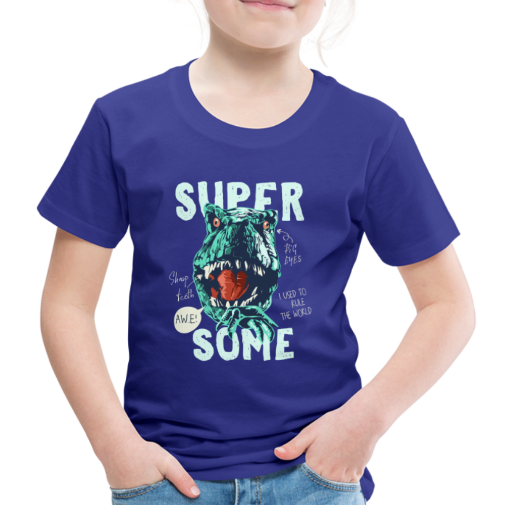 T-Rex Super Awesome Geschenk Kinder Premium T-Shirt - Königsblau