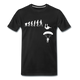 Evolution Fallschirmspringen Fallschirmspringer Geschenk T-Shirt - Schwarz