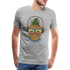 Ananas Sonnenbrille Kopfhörer Sommer T-Shirt - Grau meliert