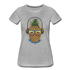 Ananas Sonnenbrille Kopfhörer Sommer Frauen Premium Bio T-Shirt - Grau meliert