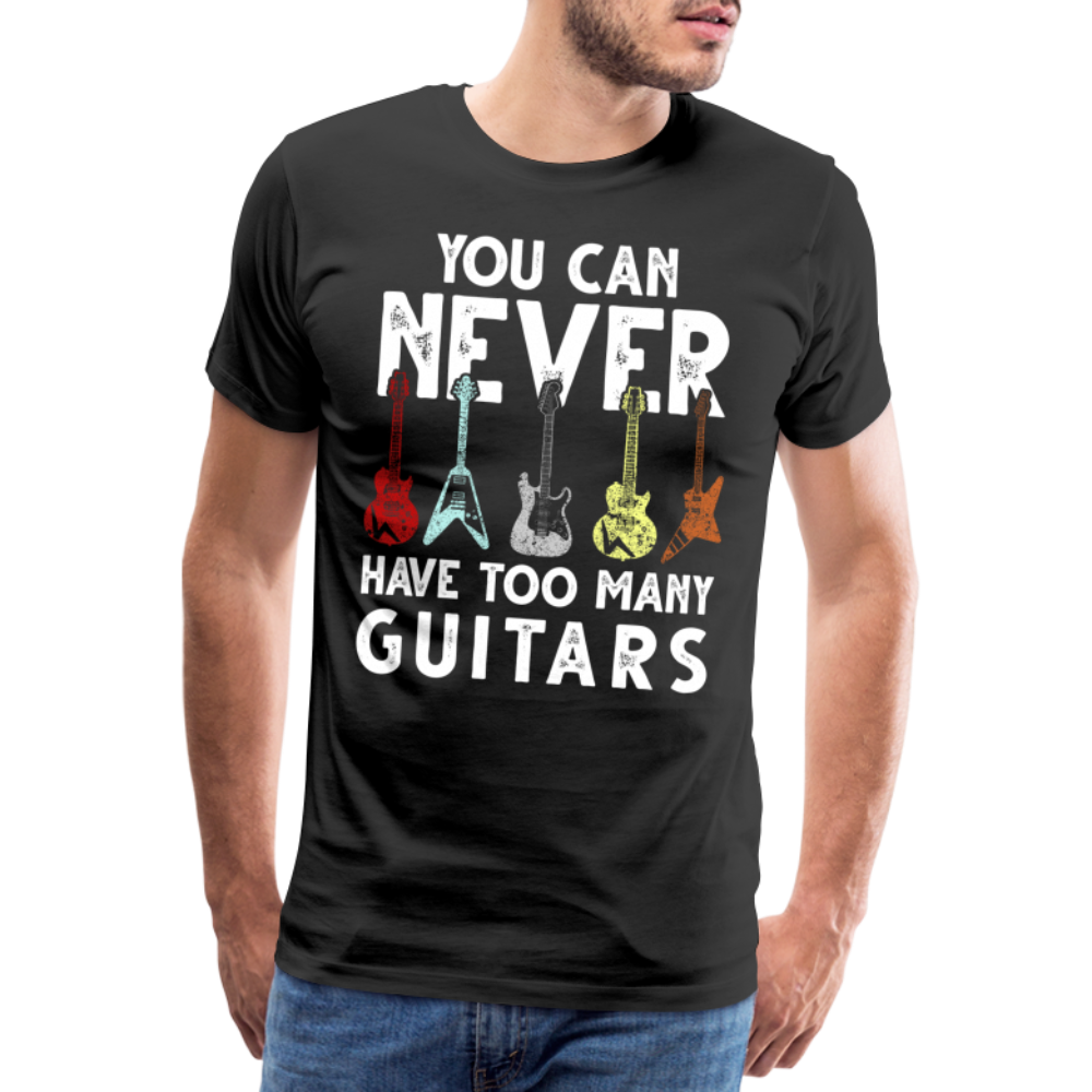 Gitarrist Du hast niemals genug Gitarren Geschenk Lustig T-Shirt - Schwarz