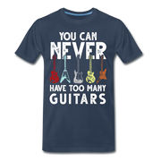 Gitarrist Du hast niemals genug Gitarren Geschenk Lustig T-Shirt - Navy