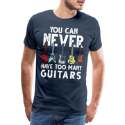 Gitarrist Du hast niemals genug Gitarren Geschenk Lustig T-Shirt - Navy