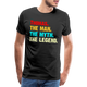 Thomas Namens Shirt The Man Thy Myth The Legend Geschenk T-Shirt - Schwarz